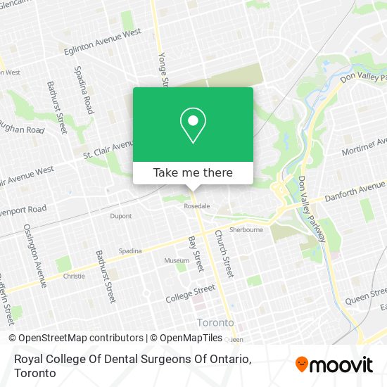 Royal College Of Dental Surgeons Of Ontario map