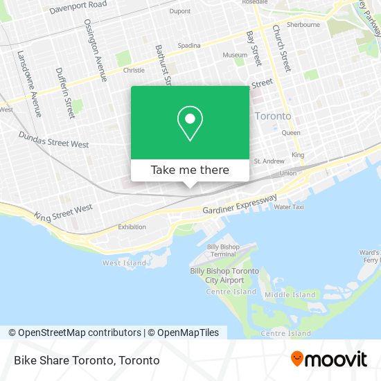 Bike Share Toronto map