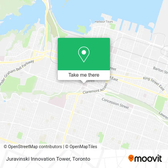 Juravinski Innovation Tower map