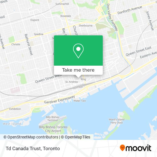 Td Canada Trust map