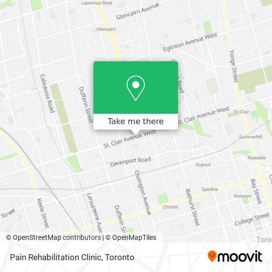 Pain Rehabilitation Clinic map