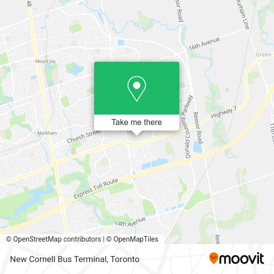 New Cornell Bus Terminal map