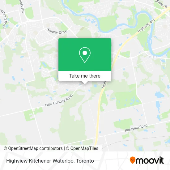 Highview Kitchener-Waterloo map