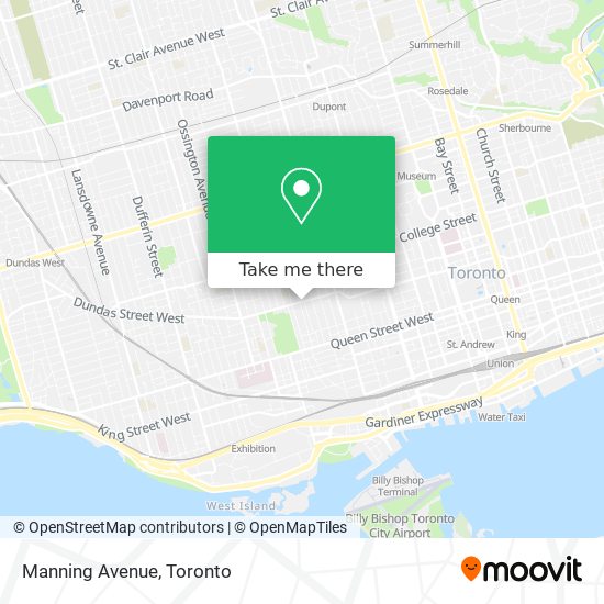 Manning Avenue map