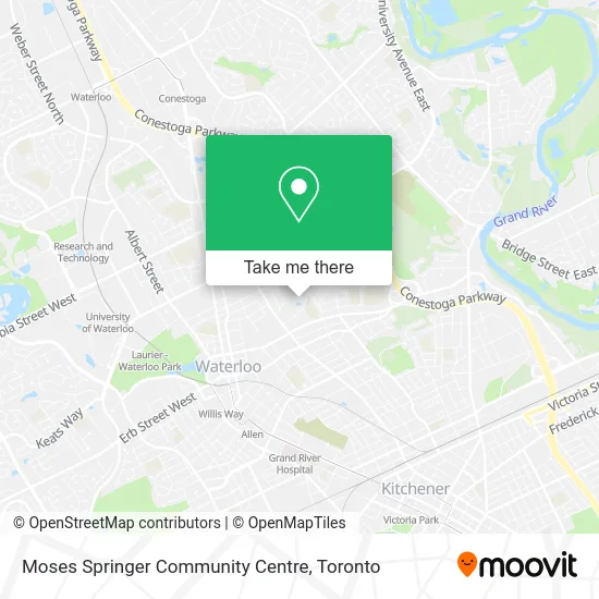 Moses Springer Community Centre map