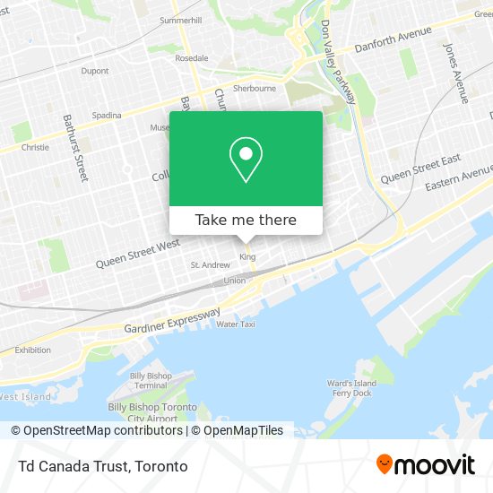 Td Canada Trust map
