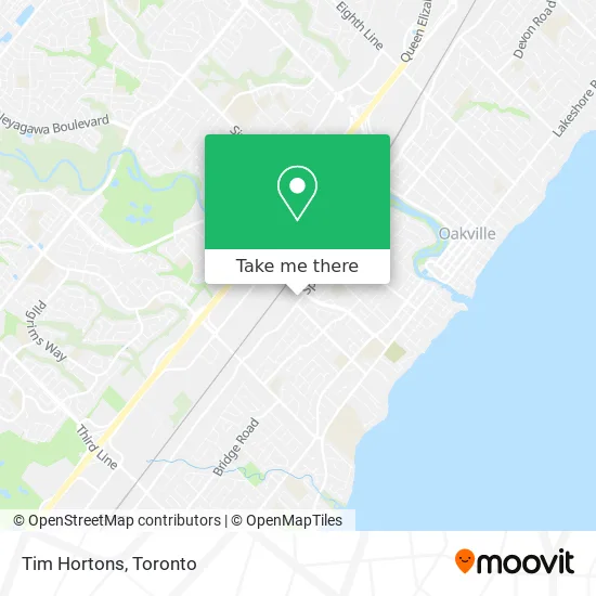 Tim Hortons map