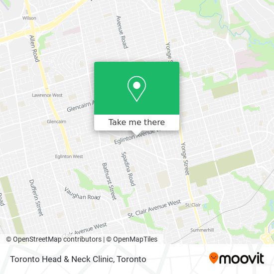 Toronto Head & Neck Clinic map