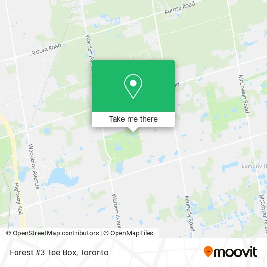 Forest #3 Tee Box map