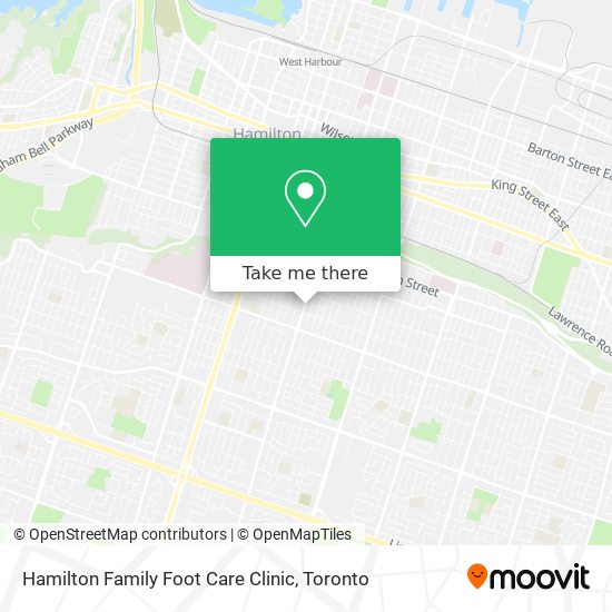 Hamilton Family Foot Care Clinic map