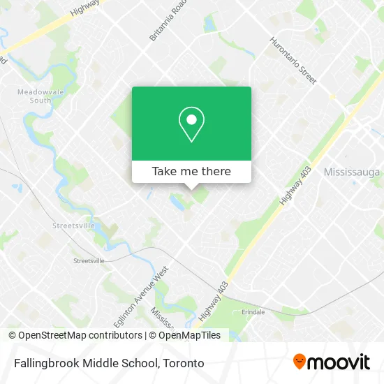 Fallingbrook Middle School map