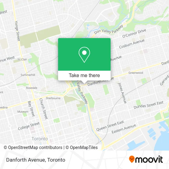 Danforth Avenue map
