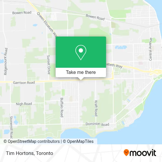 Tim Hortons map