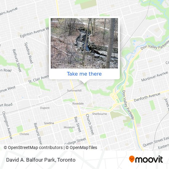 David A. Balfour Park map