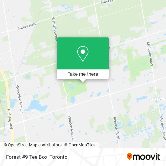 Forest #9 Tee Box map