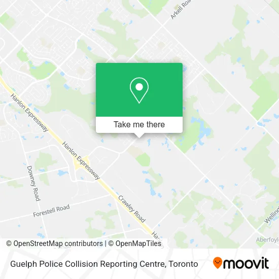 Guelph Police Collision Reporting Centre map