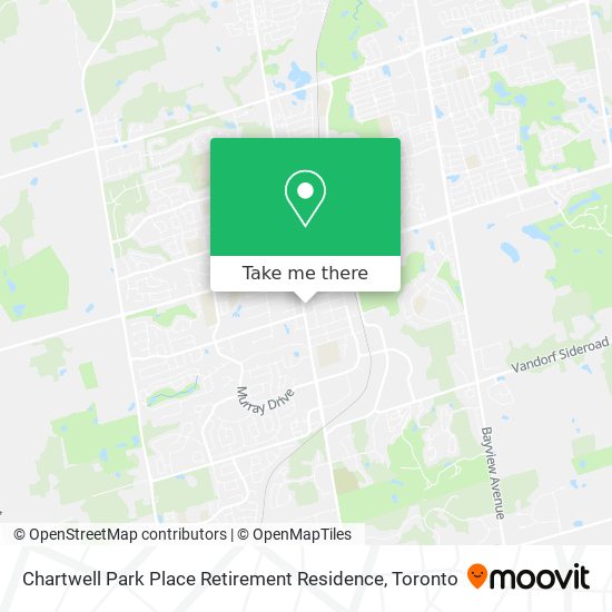 Chartwell Park Place Retirement Residence map