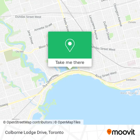 Colborne Lodge Drive map