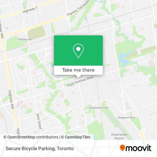 Secure Bicycle Parking map