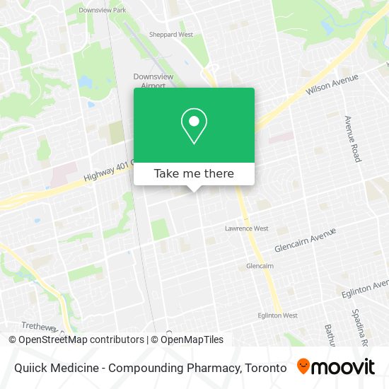 Quiick Medicine - Compounding Pharmacy map