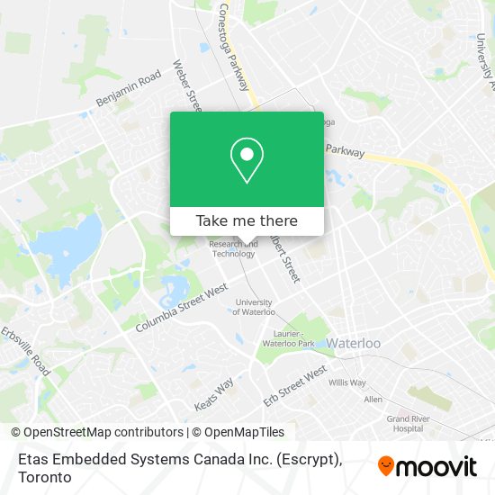 Etas Embedded Systems Canada Inc. (Escrypt) map