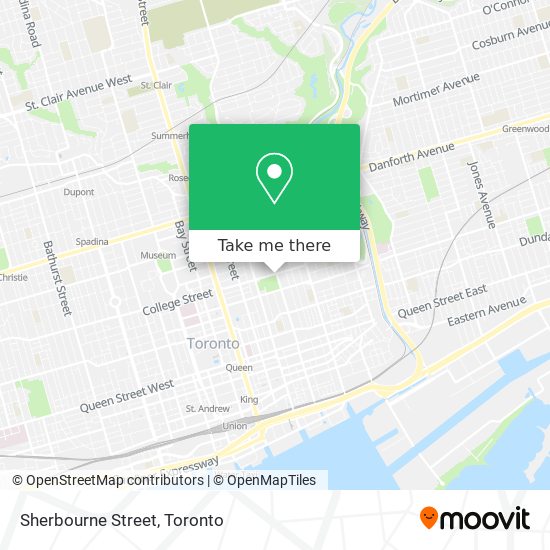 Sherbourne Street map