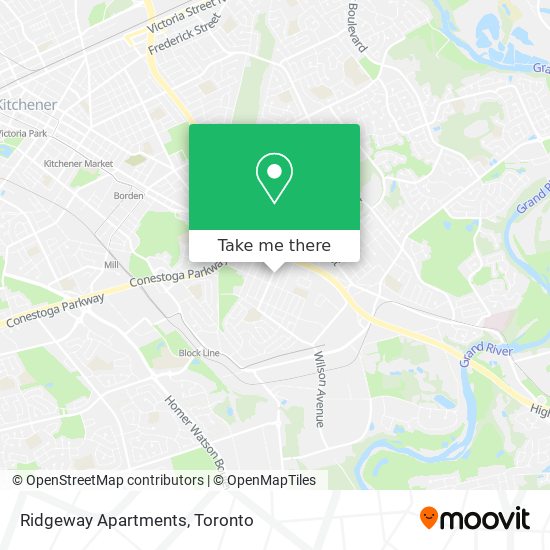 Ridgeway Apartments map