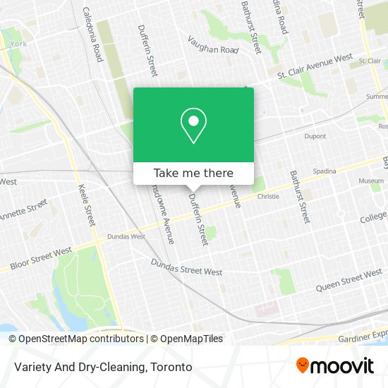 Variety And Dry-Cleaning map