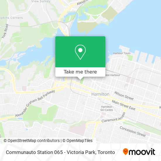 Communauto Station 065 - Victoria Park map