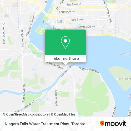 Niagara Falls Water Treatment Plant map