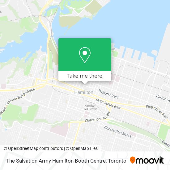 The Salvation Army Hamilton Booth Centre map