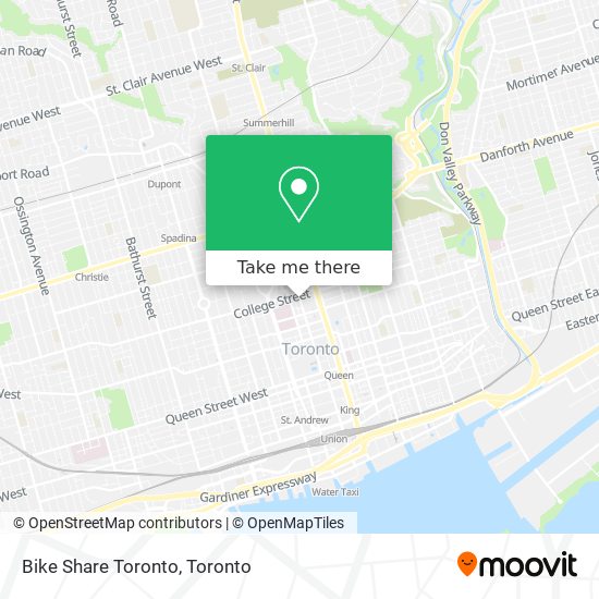 Bike Share Toronto map