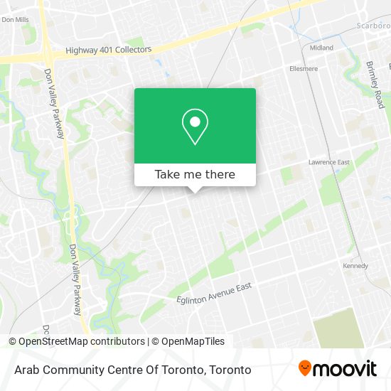 Arab Community Centre Of Toronto map