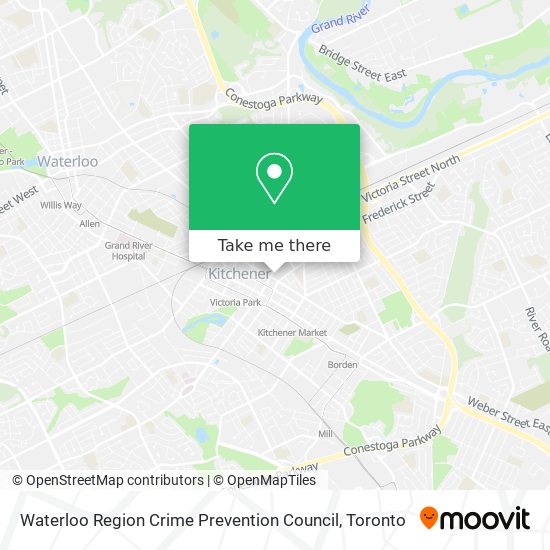 Waterloo Region Crime Prevention Council map