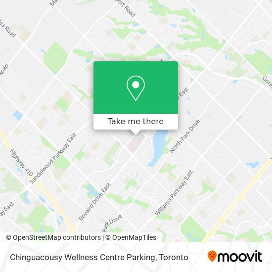 Chinguacousy Wellness Centre Parking map