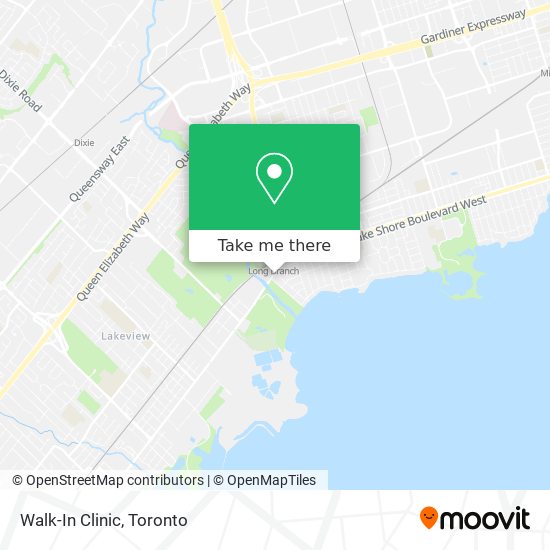 Walk-In Clinic map