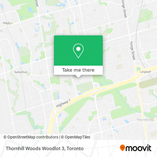 Thornhill Woods Woodlot 3 map