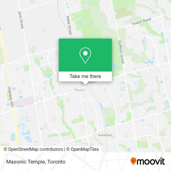 Masonic Temple map