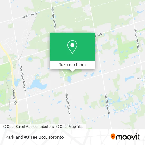 Parkland #8 Tee Box map