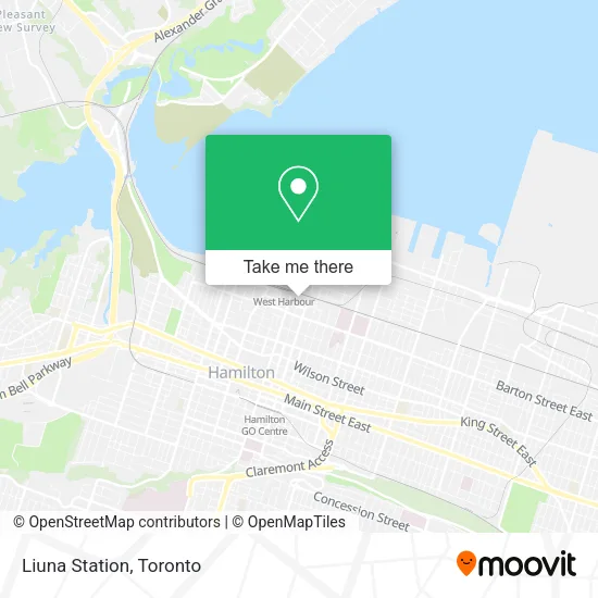 Liuna Station map