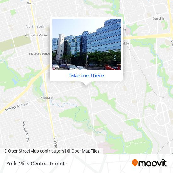 York Mills Centre map