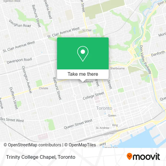 Trinity College Chapel map