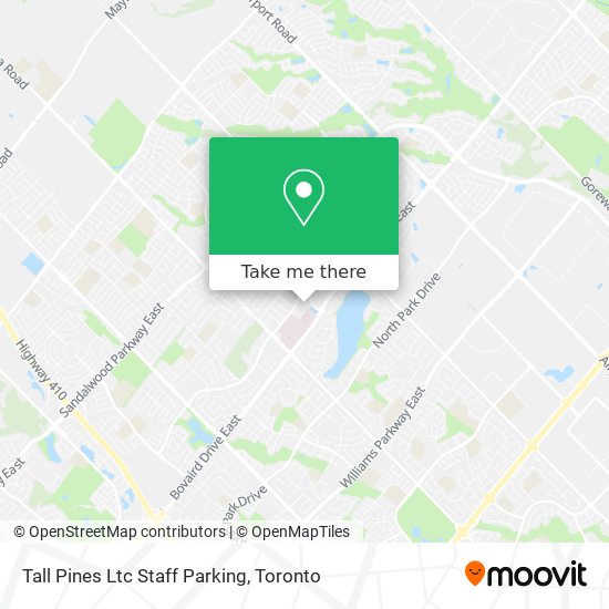 Tall Pines Ltc Staff Parking map