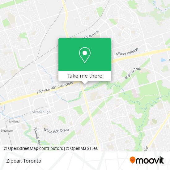 Zipcar map