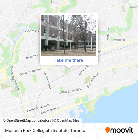 Monarch Park Collegiate Institute map