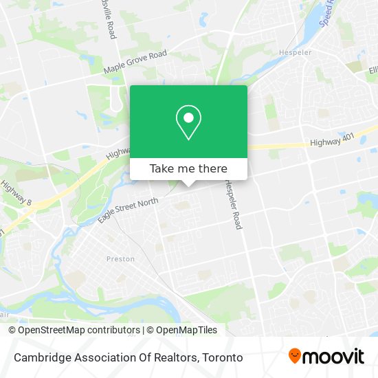 Cambridge Association Of Realtors map