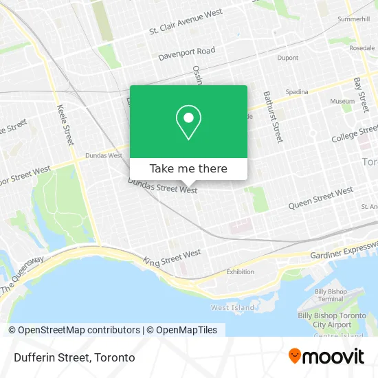 Dufferin Street map