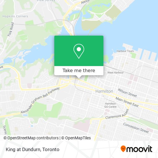 King at Dundurn map