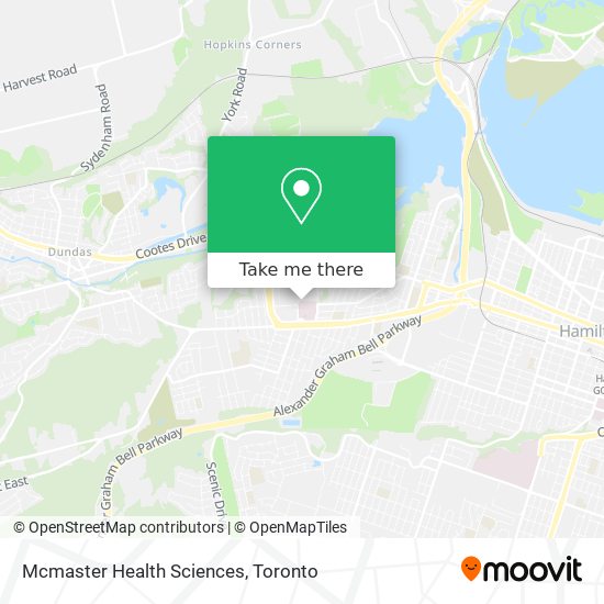Mcmaster Health Sciences map