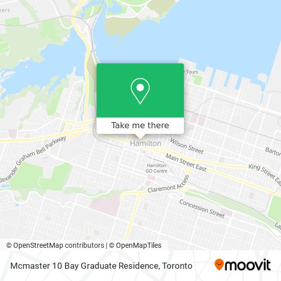 Mcmaster 10 Bay Graduate Residence map